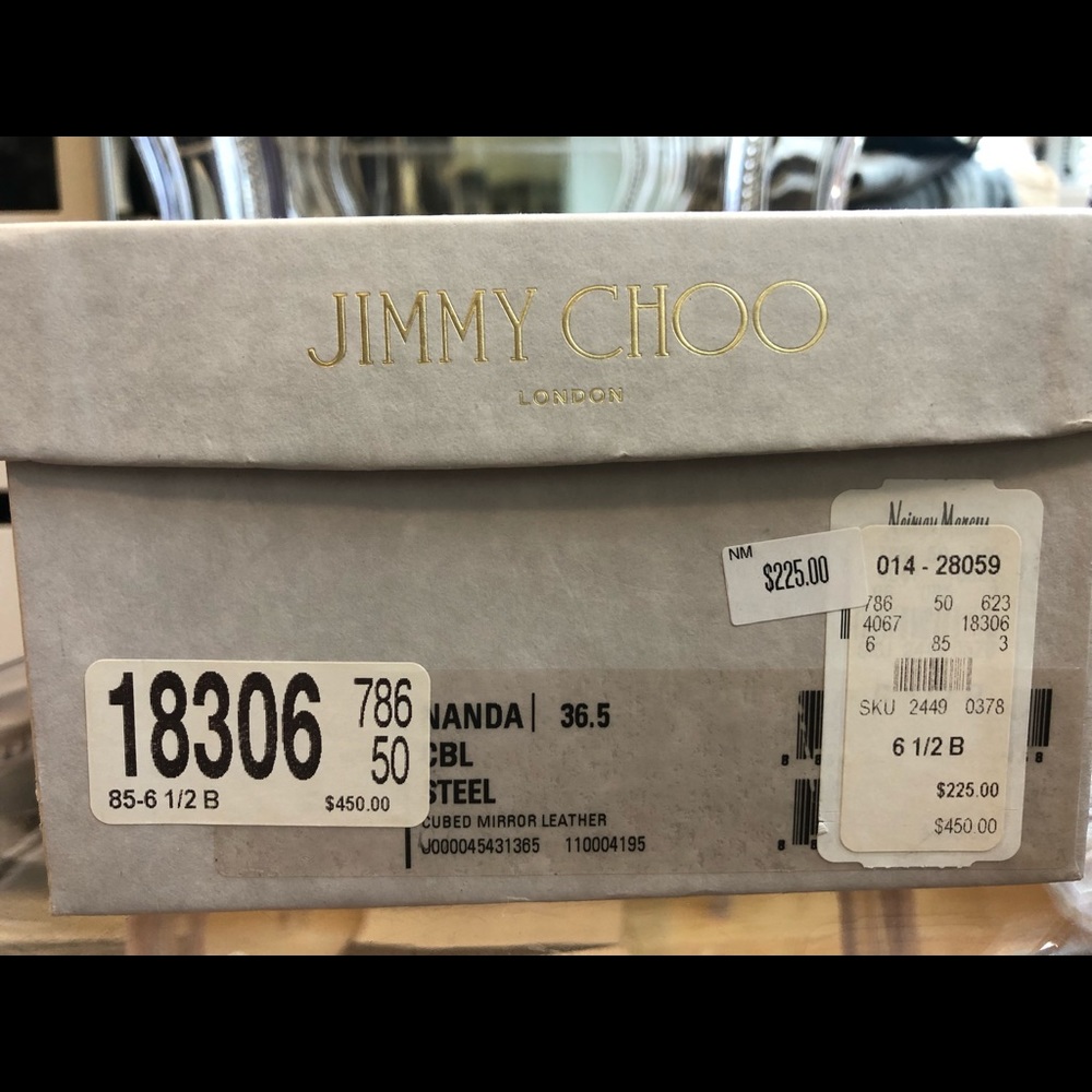 Metallic Silver Jimmy Choo size 6.5 - Picture 8 of 8